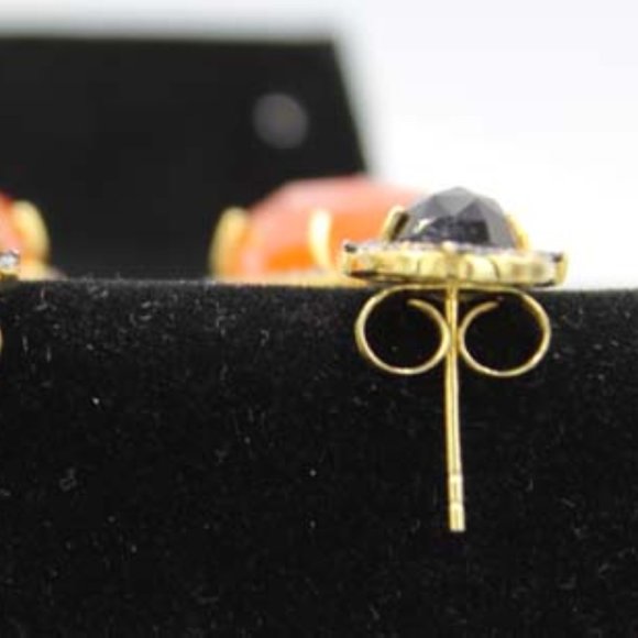 6.70 CT MULTISTONE DANGLE DROP EARRINGS - Picture 6 of 7